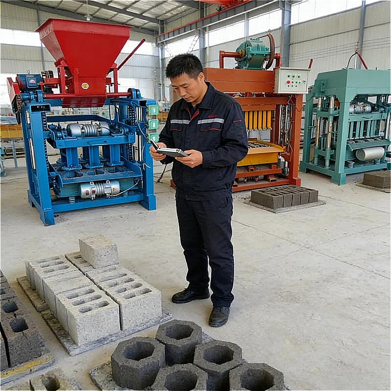 Small Brick Making Machine Portable Manual Cement Block Maker With Vibration Table For Hollow Paver Interlock Brick Customized