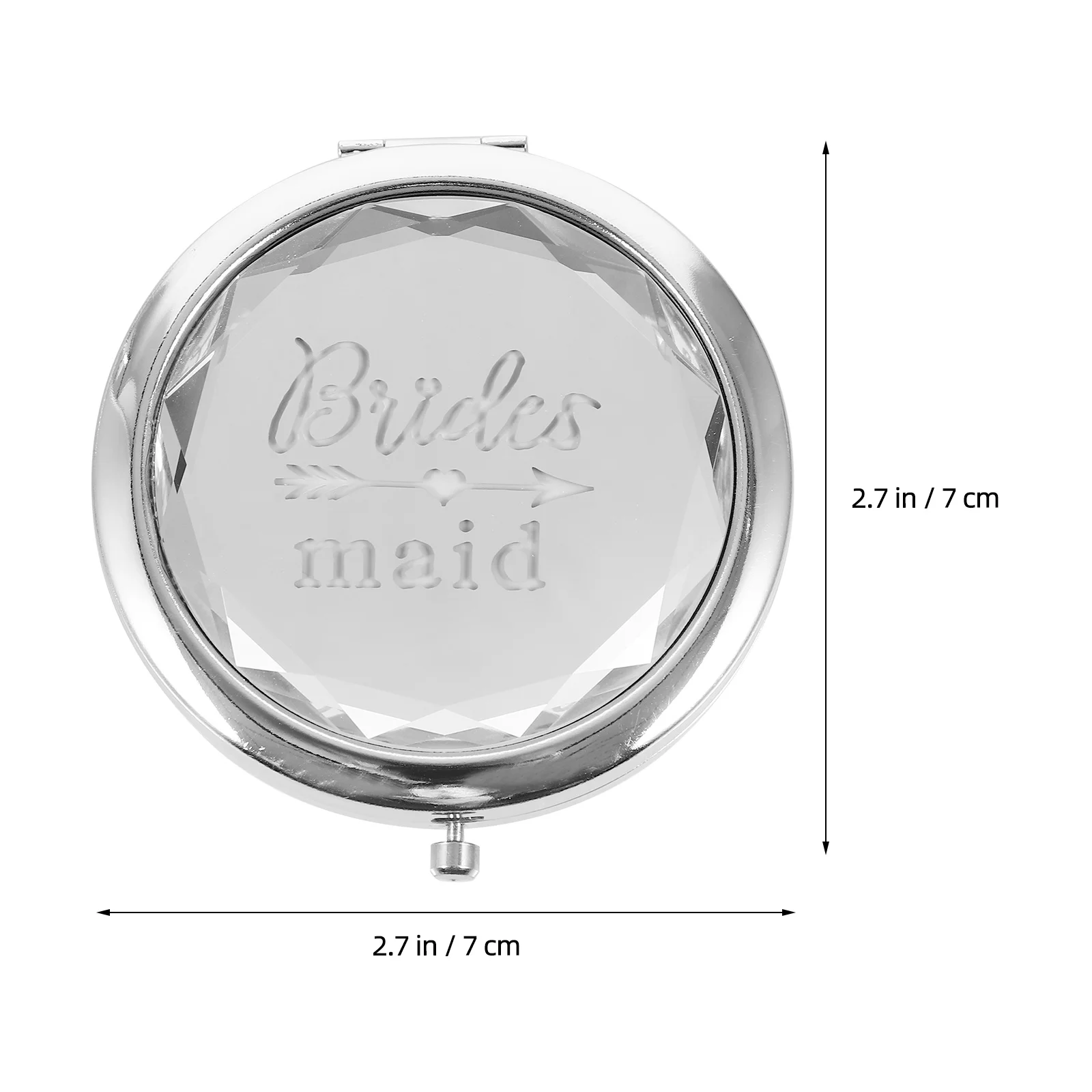 

Vanity Mirror Bridesmaid Compact Mirrors Makeup Double Sided Travel Glass Gifts