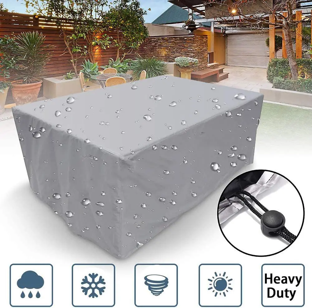 Patio Furniture Set Cover,Rectangular Waterproof Outdoor Table and Chair Cover,Tear-Resistant Material Dust-proof Couch Cover