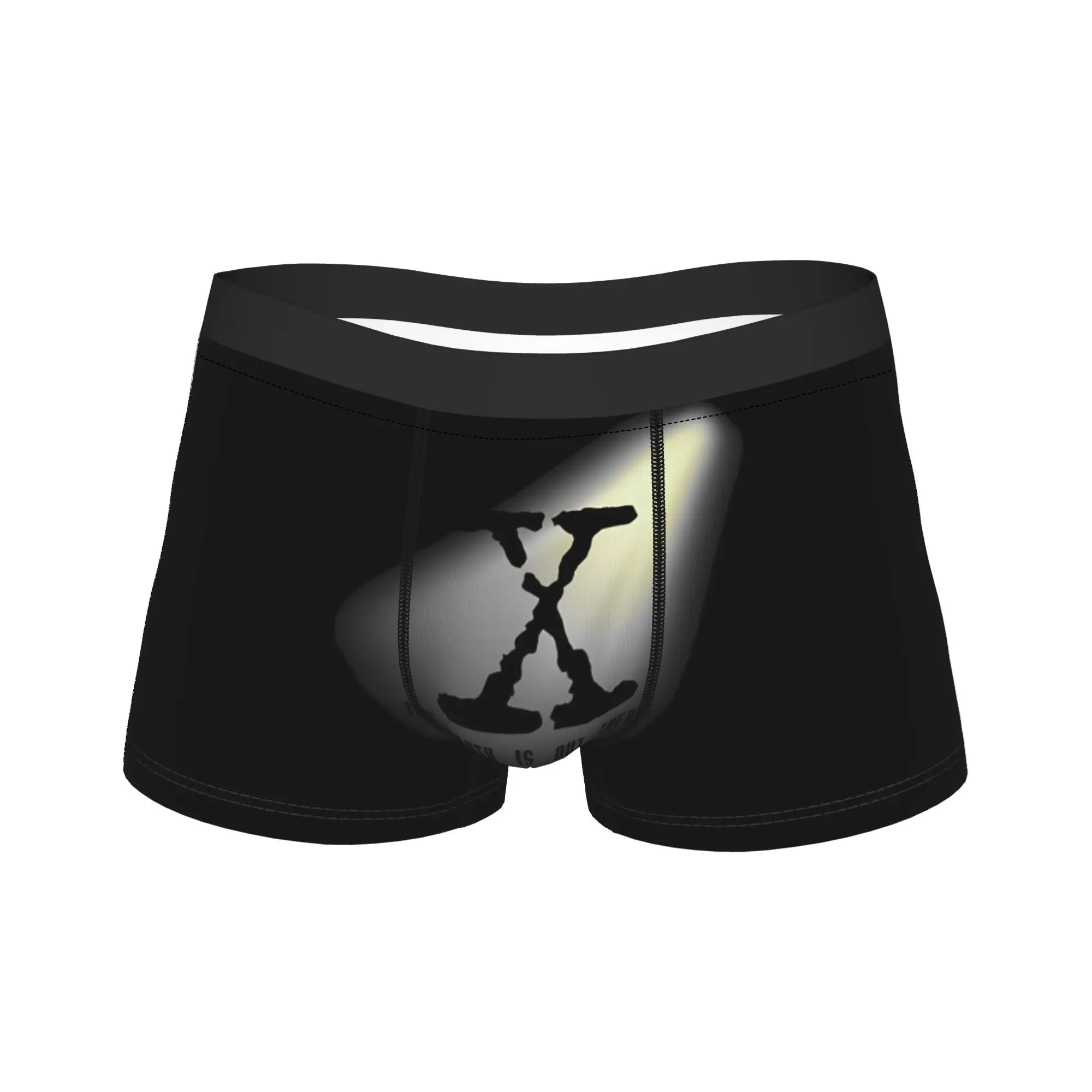 

The X files Underwear Man Underpants Design Novelty Trunk Quality Boxer Brief Big Size 2XL