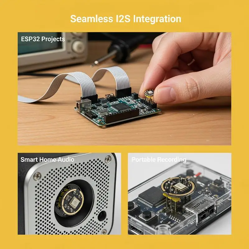 [T] ICS-43434 Omnidirectional Microphone Module MEMS High Precision Low Power I2S Replaces INMP441