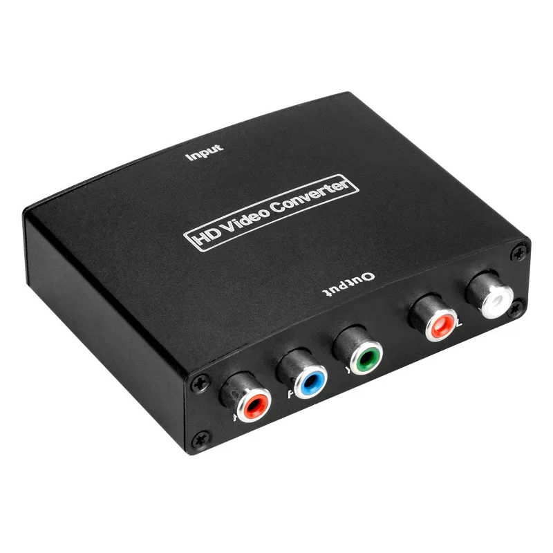 to Component Converter avedio   to 1080P YPbPr 5RCA RGB + R/L Video  o Adapter Support TV PS5v