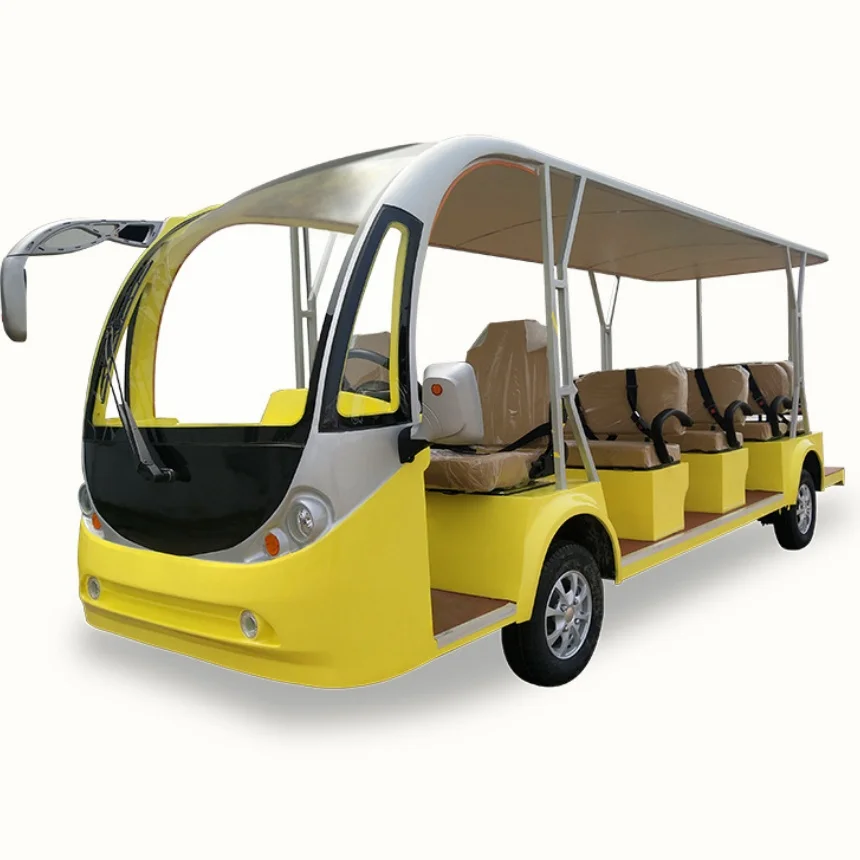 City Vehicle Electric Bus Hot Sale Customized With Touch Screen Multimedia Player 72V Lithium Battery AC Motor Tour Bus