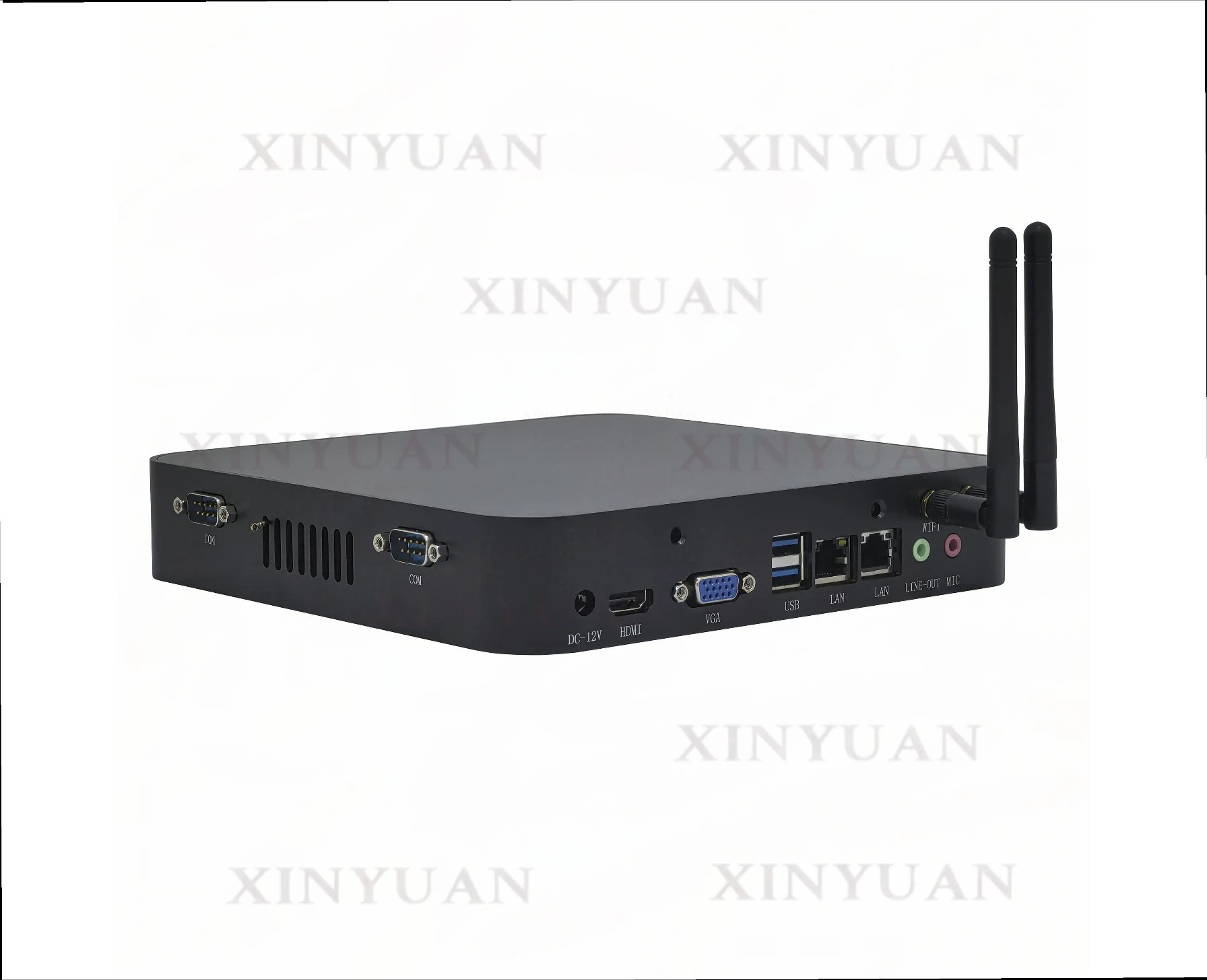 Embedded computer HD4001-1037F Celeron 1037U single DDR3 maximum 8G dual hard disk, optional dual LAN 12V power supply