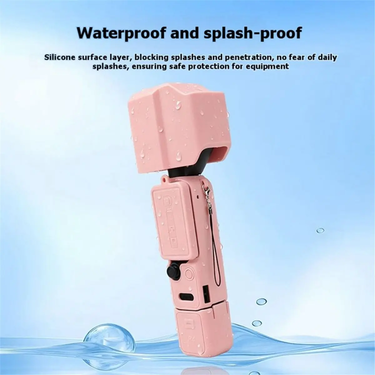 HDL For DJI OSMO Pocket 4 Pro Silicone Case Scratch-Resistant Silicone Protective Sleeve Full Coverage Protection PInk
