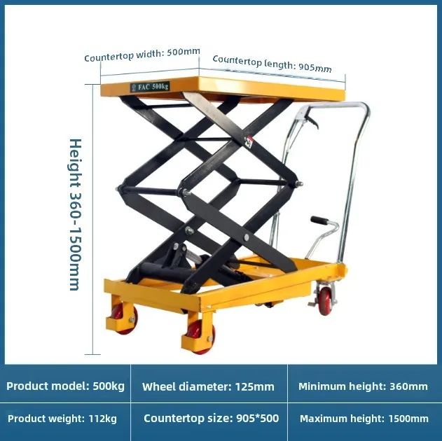 1ton 2ton 3ton 4ton 5ton Aanpasbare Vaste Elektrische Ladder Hefapparatuur Schaarlift Platform Met CE