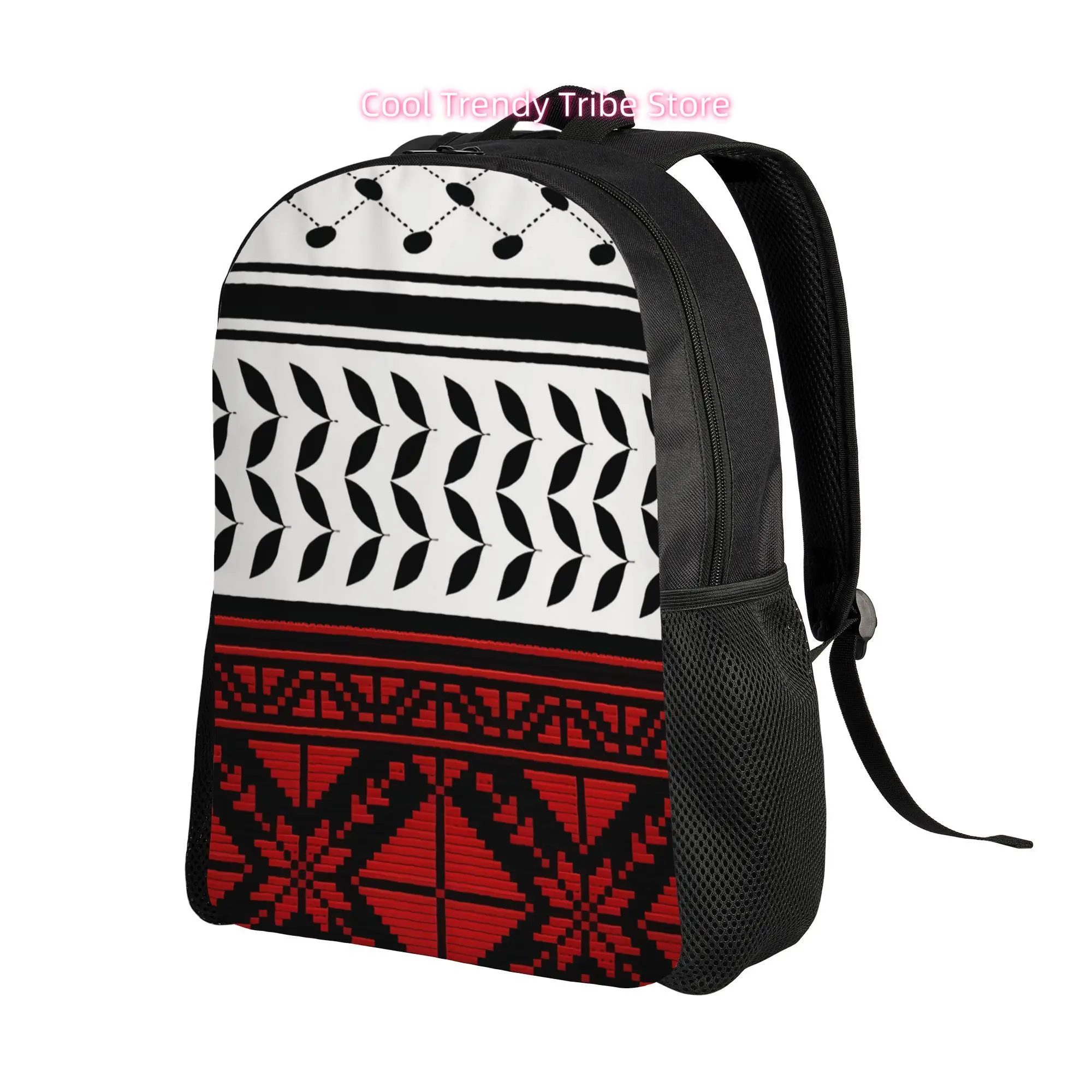 Tatreez Everyday Casual Backpack with Flat Panel Look Suitable for Walking, Studying, or Everyday Cafe Moments