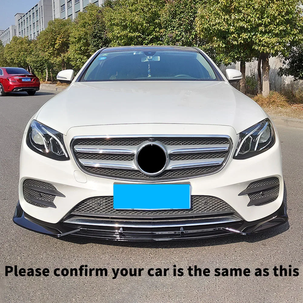 Front Bumper Lip Guard Chin Protector Body Kit Deflector Cover For Mercedes Benz E class W213 C238 A238 E200 E260 E300 2016-2020