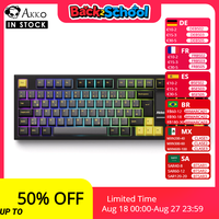 Akko 5098B Black Gold Wireless Mechanical Gaming Keyboard With TFT Screen Vertical Knob 96 Keys Hot-Swappable RGB Backlit Gasket