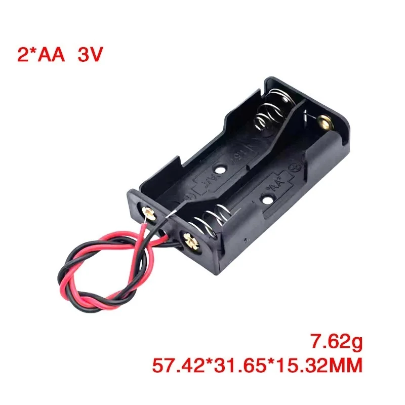 مجموعة واحدة 1 + 2 + 3 + 4 AA بطارية بلاستيكية صندوق تخزين البطارية قوس البطارية صناديق بطارية AA مع يؤدي