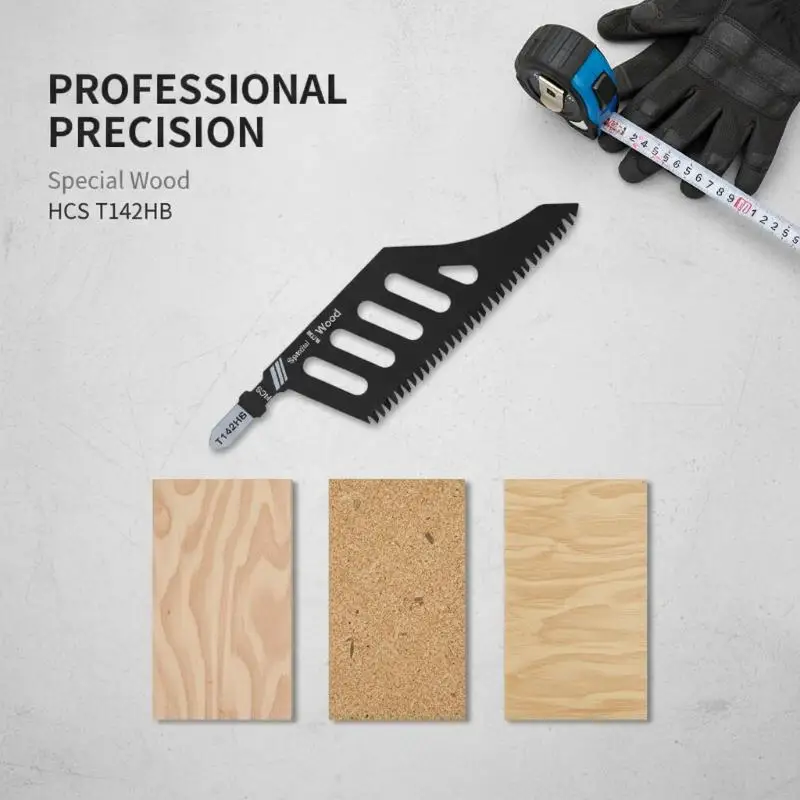 1/5Pcs Replacement Blades Curved Jigsaw Blade For Precision Cuts Precision Ground Teeth T Shank Flush Cutting