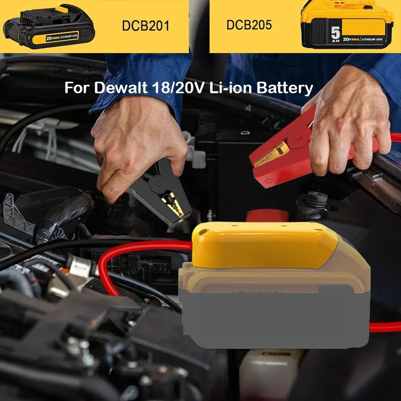 Imagem -06 - Carro Emergência Start Power Bateria Dewalt 20v Bateria Carregamento Tesouro Automotivo Jump Starter Alta Qualidade