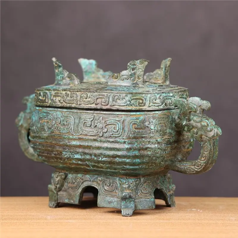 West Zhou Boduo Father Yi Home Gift Collection Decoration Film and Television Props Zhou Yuan Museum Collection
