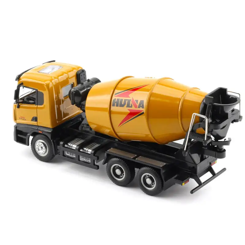 Huina 1719 1/50 Simulation Truck Alloy Mixer Dump Model Engineering Excavator Vehicle Fall-Resistant Die-casting Kids Toys Gifts