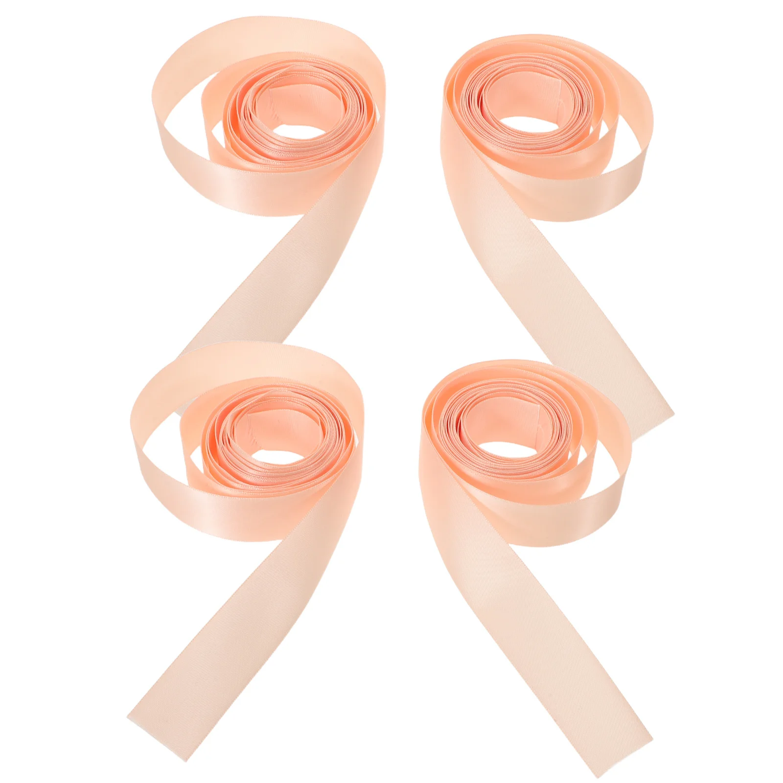 ริบบิ้นบัลเลต์ 4 ชิ้น กว้าง 19.7 หลา ริบบิ้นผ้าซาตินสำหรับรองเท้าบัลเลต์สำหรับผู้หญิง ใช้สำหรับเต้นรำบนเวทีและการแสดงบัลเลต์
