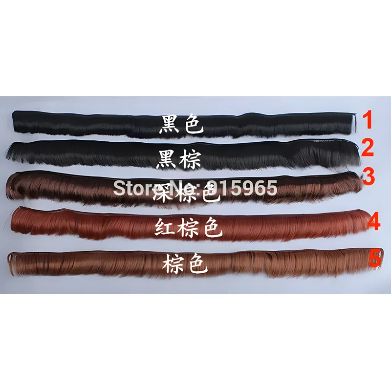5cm 15cm 25CM 35CM Straight Gold Brown Black Golden Natrual Color doll Hair for 1/3 1/4 BJD Doll Diy