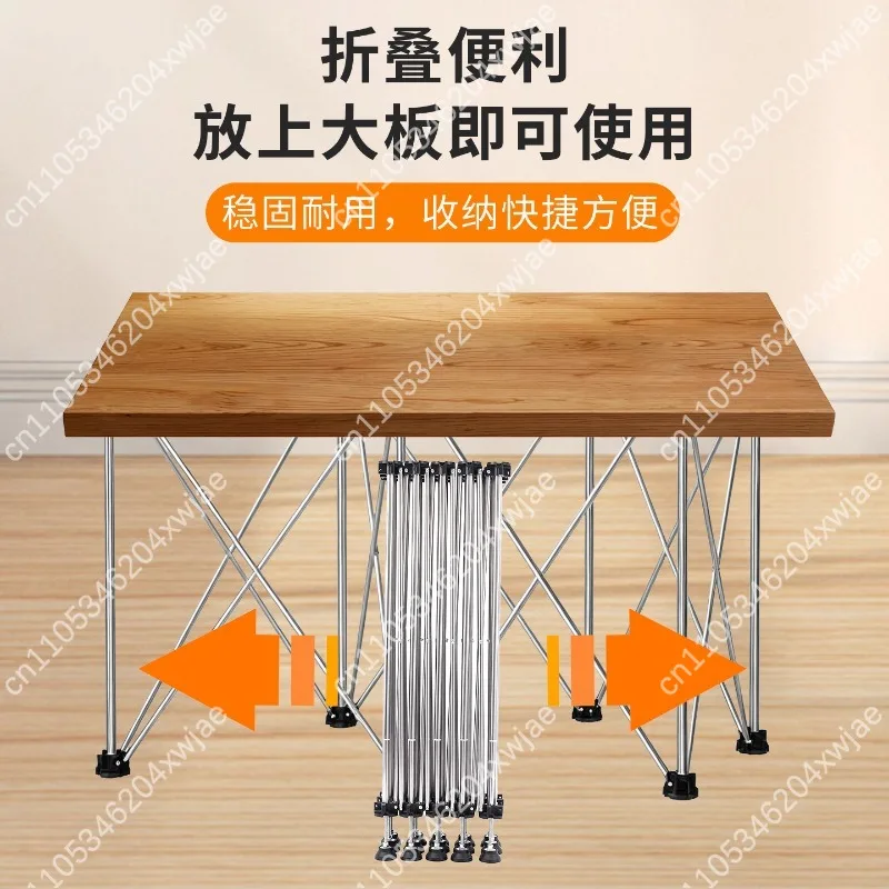 Stainless Steel Telescopic Work Stand Foldable Heavy Duty Workbench For Contractor Workshop Working Support
