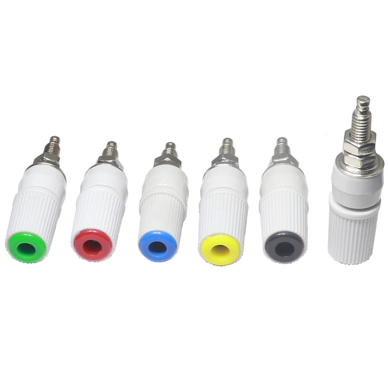 【5-2PCS】High Current 30A M5 Type 4mm Amplifier Female Banana Jack Socket Test Binding Post