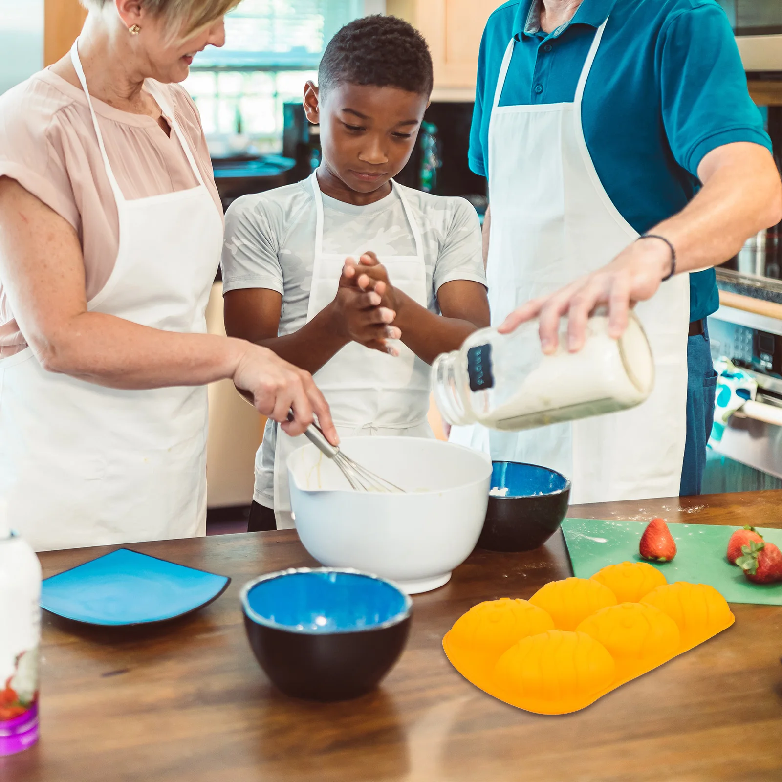 

1Pcs Easter Cake Mold Egg Shape Silicone Creative Baking Tool DIY Fondant Chocolate Biscuit Mould Household Cake Making Mould