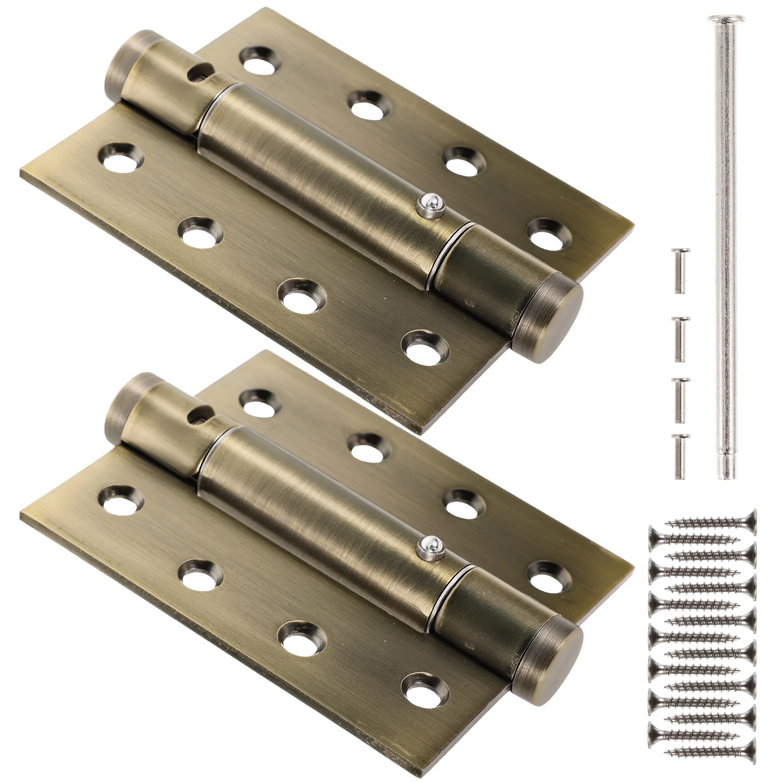 

2Pcs Self Closing Door Hinges Easy Install Adjustable for Master Closet Exterior Interior Doors Self Closing Door Hinges