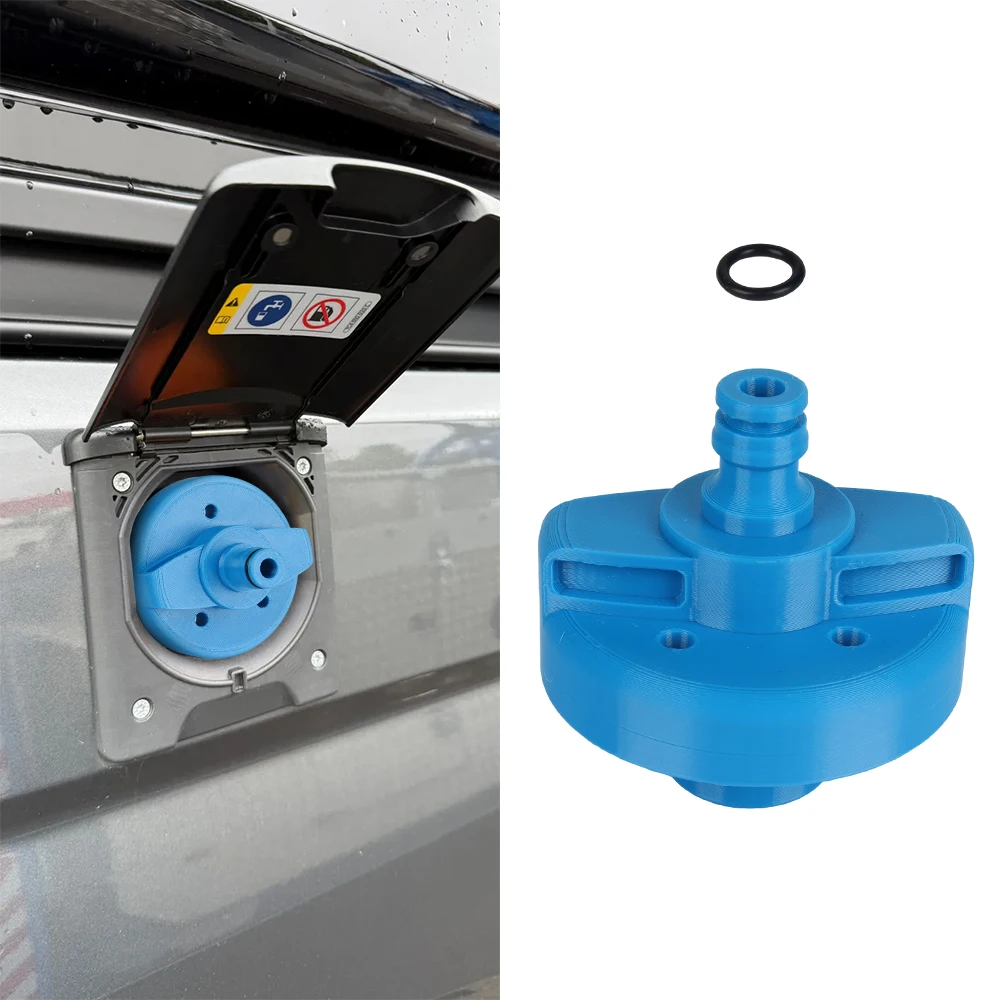 

1pc RV Water Tank Adapter Blue Plastic Rv Quick Water Filling Port Connector For Motorhome Caravan Camper Van RV Accessories