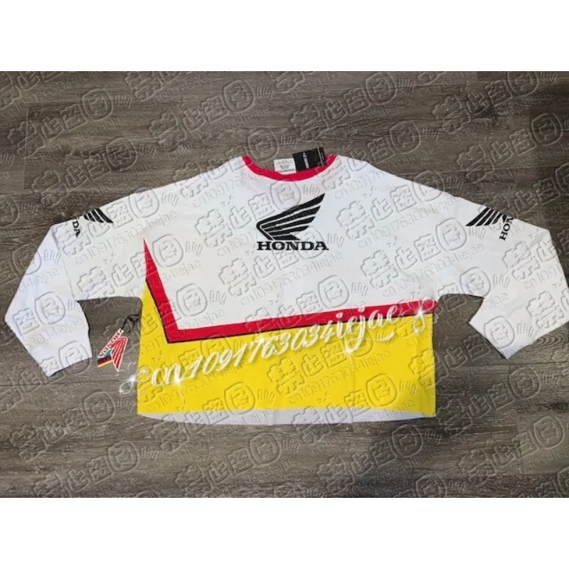 

Honda Breathable Long Sleeve Motorcycle Riding Jersey Quick Dry Motocross Racing T-Shirt for Off-Road Enthusiasts Dirt Bike Gear