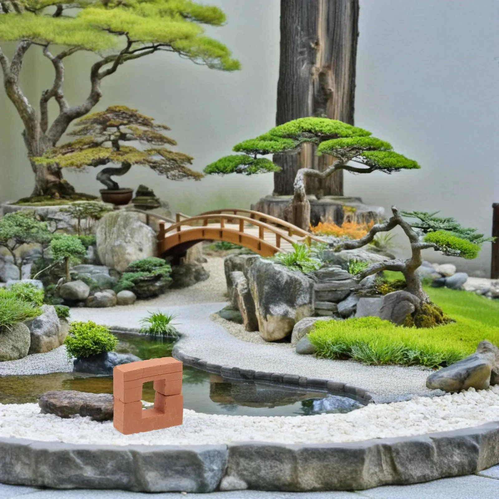 

20Pcs Mini Bricks Realistic Tiny Craft Blocks for Small House Building Miniature Landscaping Garden Construction DIY Crafts