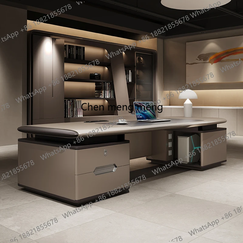 

Light Luxury Simple Desk Modern Designer Monitor Stand Secretary Computer Desks European Cabinet Schreibtisch Home Furniture