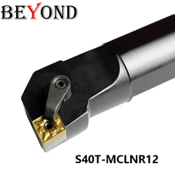BEYOND S40T-MCLNR12 S40T-MCLNL12 M-Type Internal Boring Bar CNC Turning Tool Holder for CNMG1204 Inserts High Precision Steel