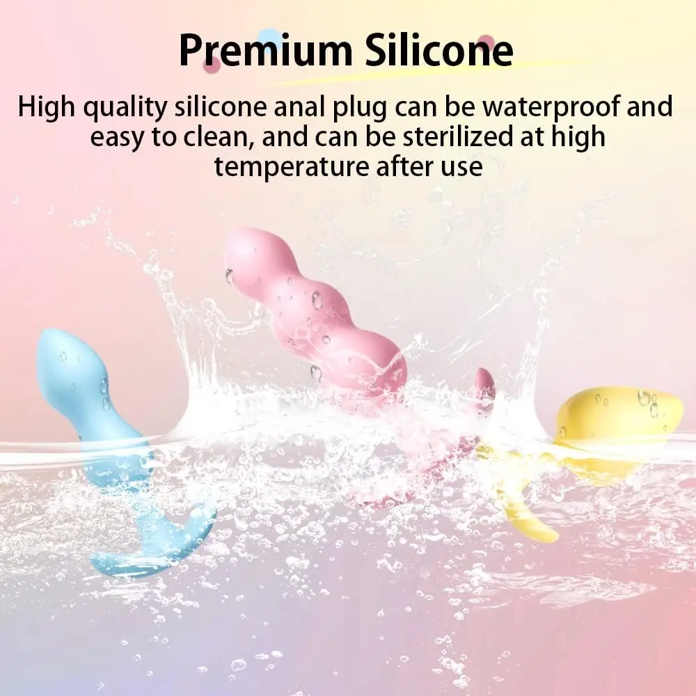 Silicone Butt Plug Anal Toy Expanding Anal Butt Trainer for Beginners Advanced Users Sex Toys for Men Women and Couples Adult