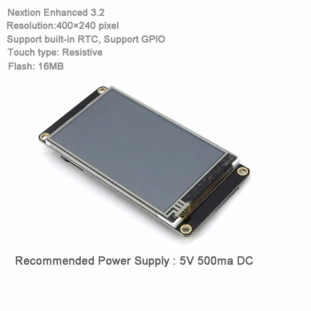 Ekran dotykowy Nextion Enhanced 3.2'' USART HMI LCD 400*240, panel wyświetlacza NX4024K032 dla Arduino Raspberry Pi