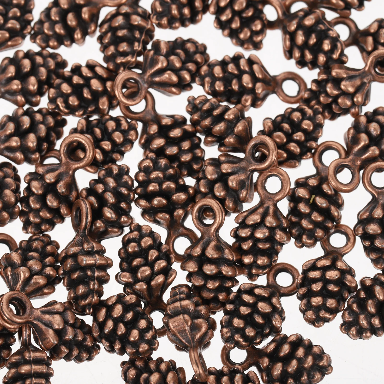 

60 Pcs Retro Pine Cone Pendant Nature Charms Jewelry Making for Bracelets Necklace Diy