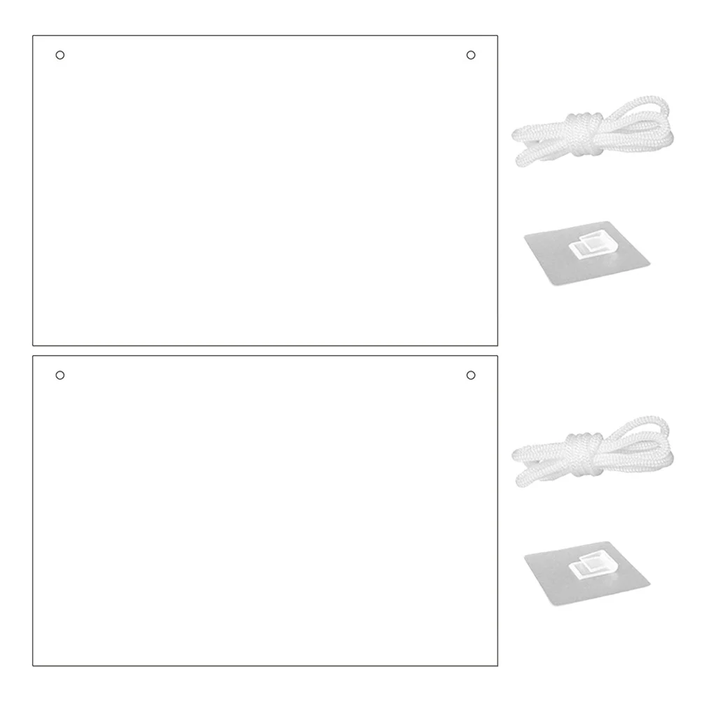 

2Pcs Clear Dry Erase Board Acrylic Desktop Whiteboard High Clarity Easy Clean Writing Board for Office Home Desktop Whiteboard