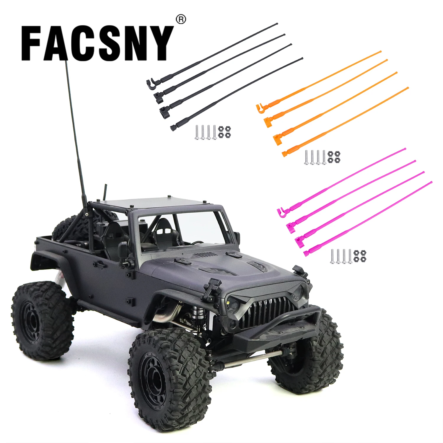 Nylon Simulated Antenna Decoration Signal Pole Line for 1/8 1/10 1/12 RC Car Crawler TRX4 SCX10 MN UDR D90 Upgrade