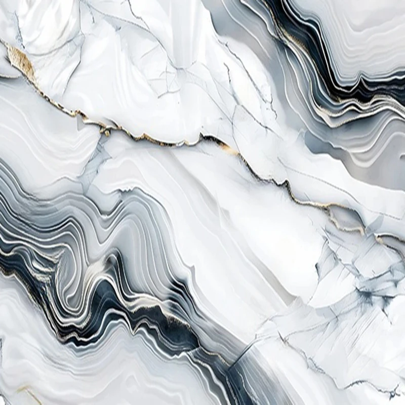 

Современные абстрактные обои с мраморной текстурой, индивидуальный дизайн для кухни, 3D-обои для стен ресторана, офиса, фоновое покрытие