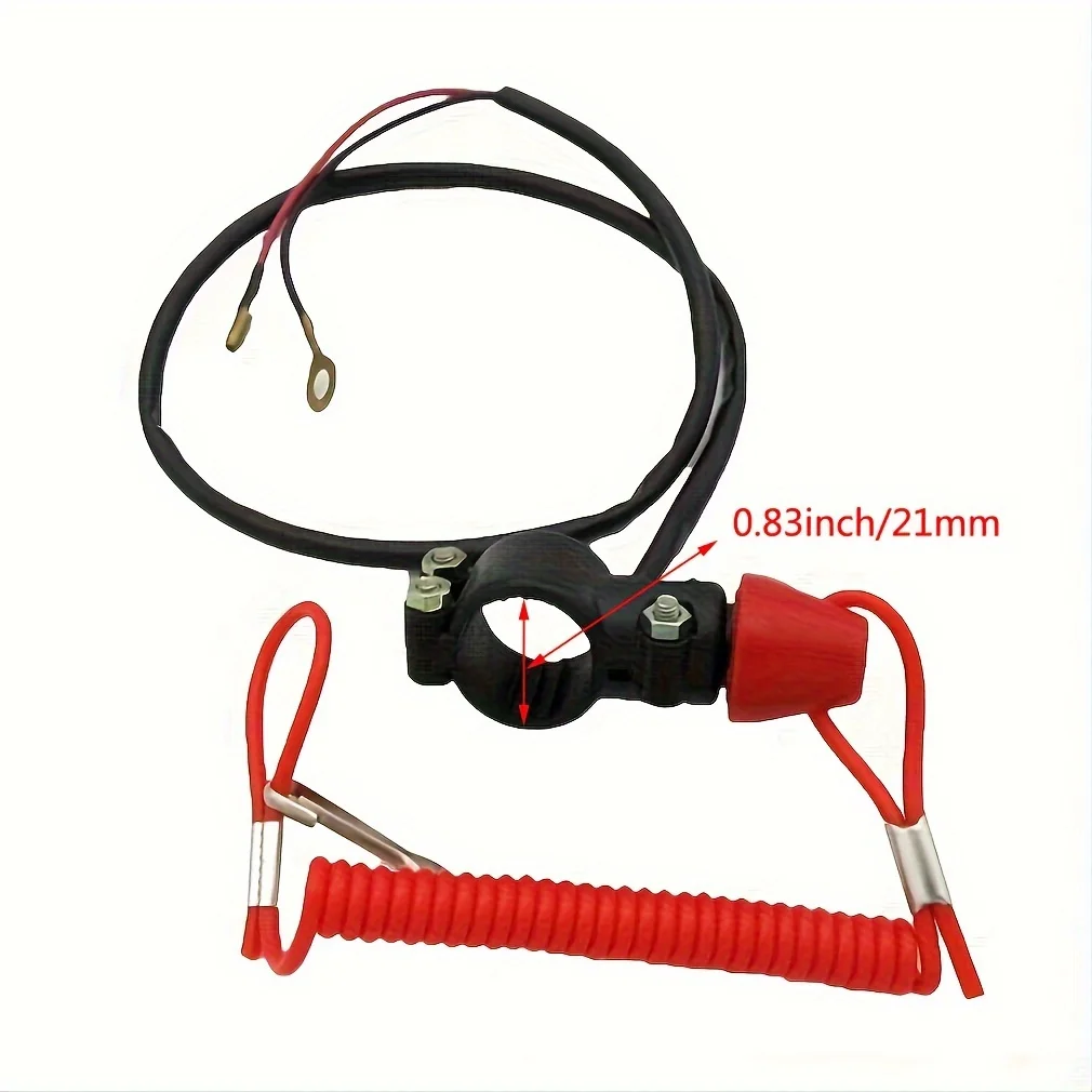 Motorcycle ATV Single Support Flameout Switch Beach Bike Outboard Emergency Stop Flameout Switch For Honda Yamaha Kawasaki KTM