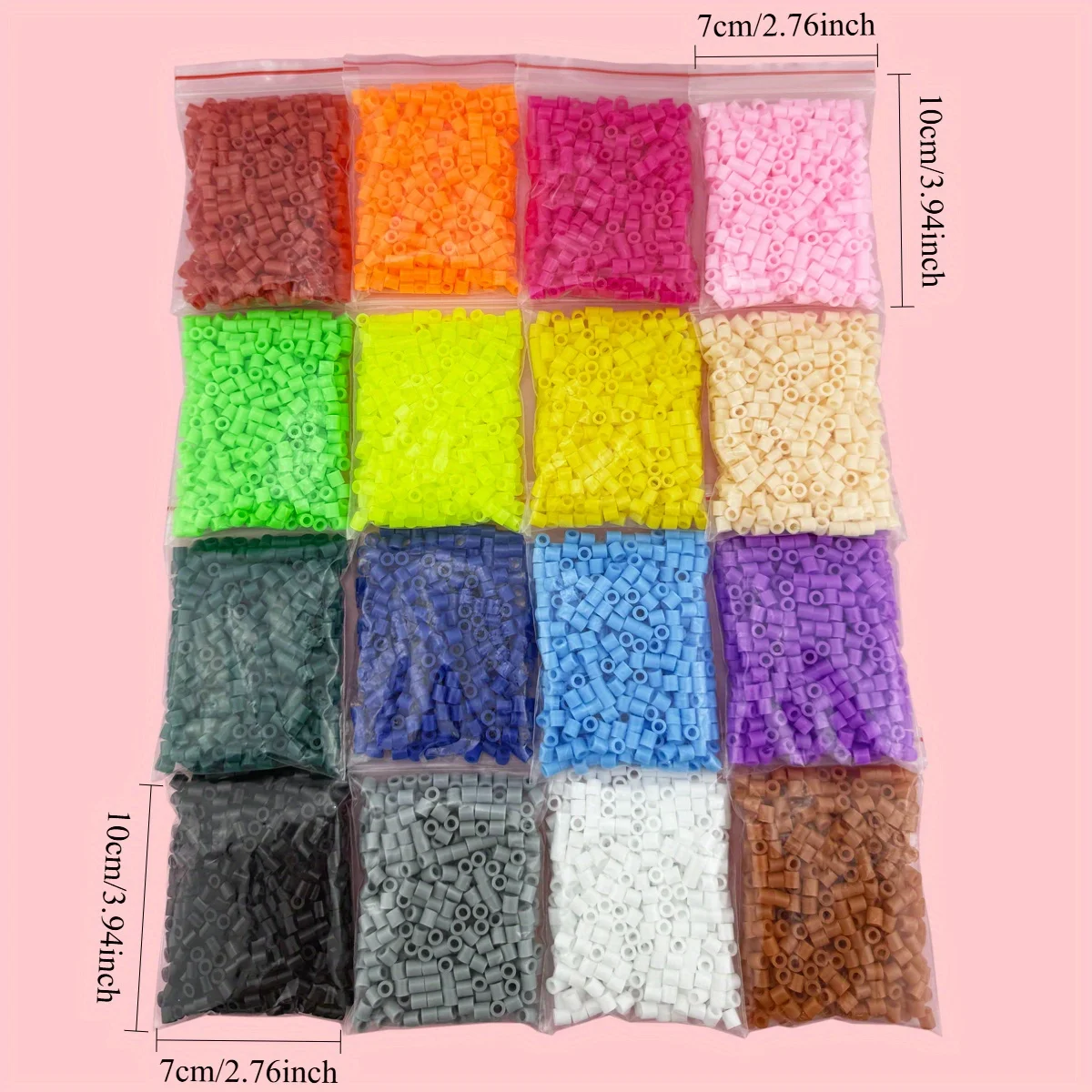 16色5mmメルトビーズ補充キットDIY手作りおもちゃアクセサリー工芸品パズル作成用 |   女の子へのギフトに最適なヒューズビーズ