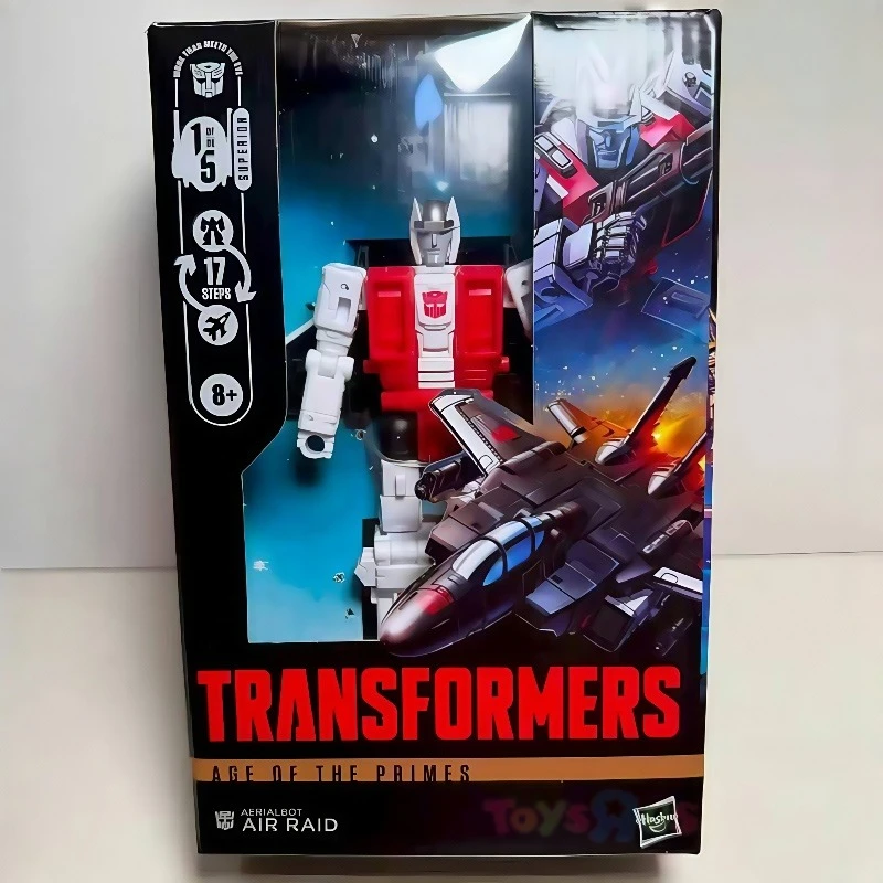 

In Stock Hasbro Transformers Movie Toys Leader Era Series Air Raid Deformation Robot Action Figure Collect Toy Holiday Gift
