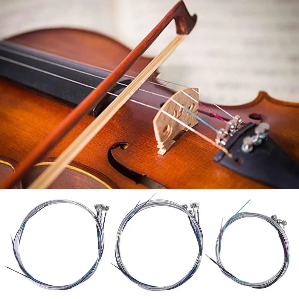 1 Set 4/4 3/4 1/2 1/4 1/8 Naomi Violin String Replacement Nickel String Fiddle String G D a & E Strings Cello Strings