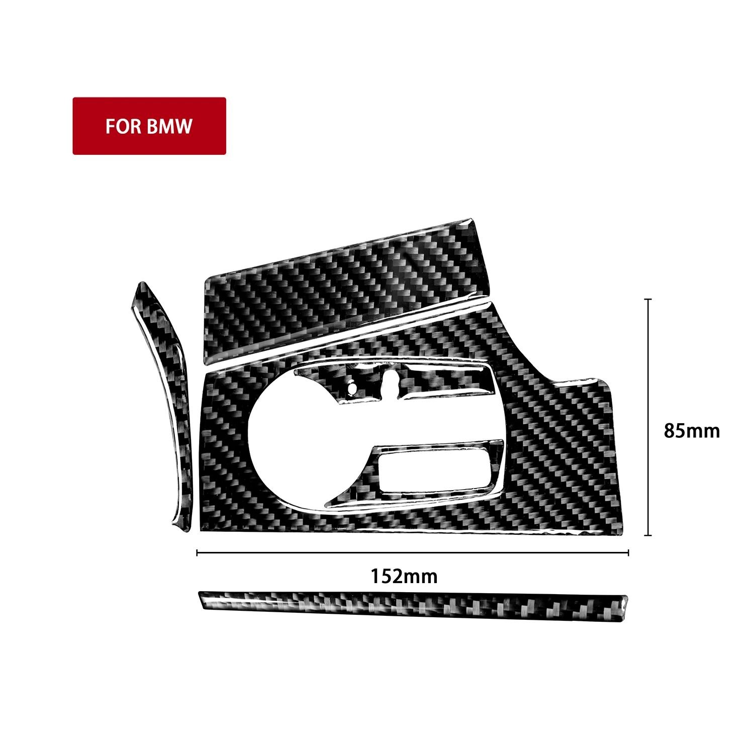 Carbon Fiber for BMW Z4 E85 E86 2003-2008 Accessories Car Headlight Switch Button Frame Panel Sticker Interior Trim Styling LHD - view 6