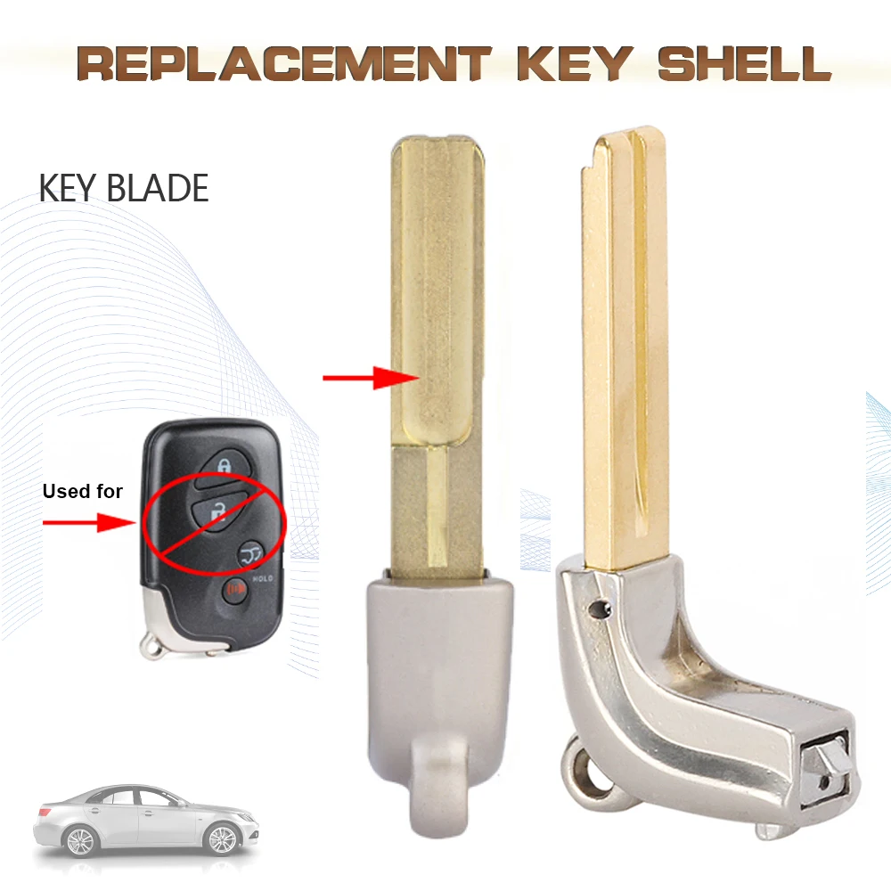 EllYECU-Lame de clé d'urgence à distance intelligente, non coupée, adaptée pour Lexus 2011-2017, CT200H, ES350, GS350, GS450H, FCC:HYQ14AAB, 1 pièce