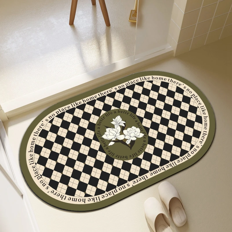 Bathtub Absorbent Mat Anti-slip Bathroom Carpet Foot Mats Shower Decorative Rugs Home Floor Supplies Bathroom Home Decor