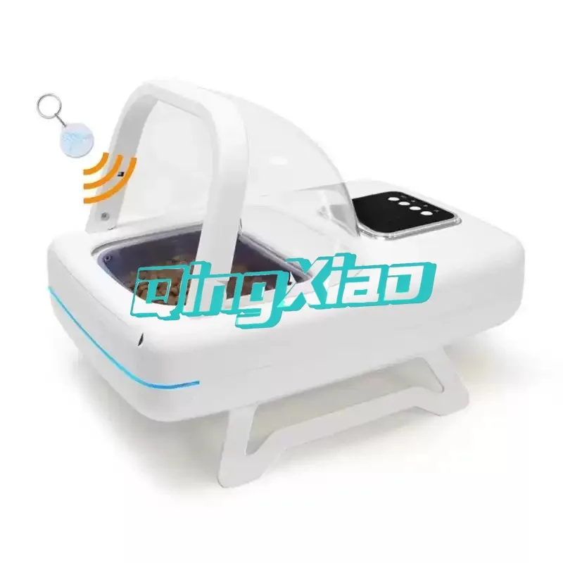 Infrared Dual Sensor Automatic Pet Feeder For Multiple Cats Anti Theft Timed Portion Wet Food Fresh Keeping Covered Bowl