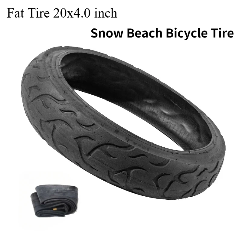 1pc Fat Tire 20x4.0 inch Electric Fat Bike Snow Beach Bicycle Tire and Inner Tube Bike Parts Bicycle Accessories