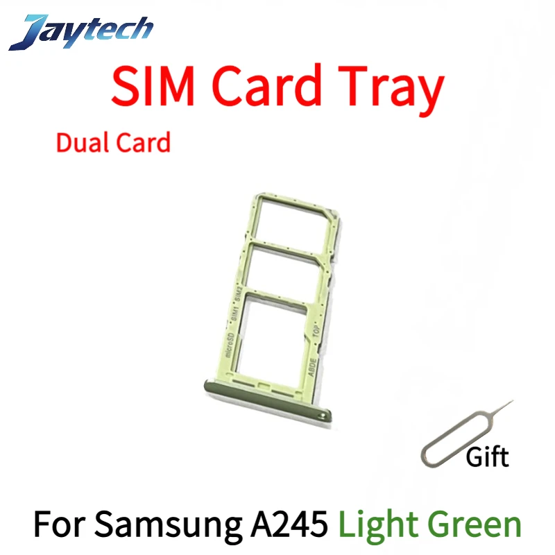 1PCS SIM Card Tray Slot For Samsung A30S/A245 SIM Card Tray Slot Holder Adapter Micro SD Card Chip Drawer Holder