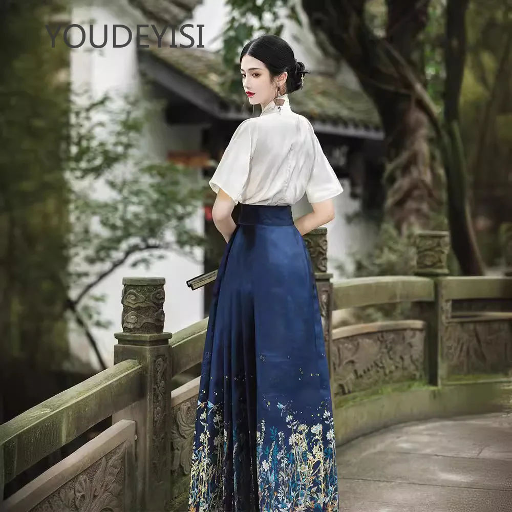 

YOUDEYISI New National Style Ming-made Hanfu Horse Dress Two-piece Set