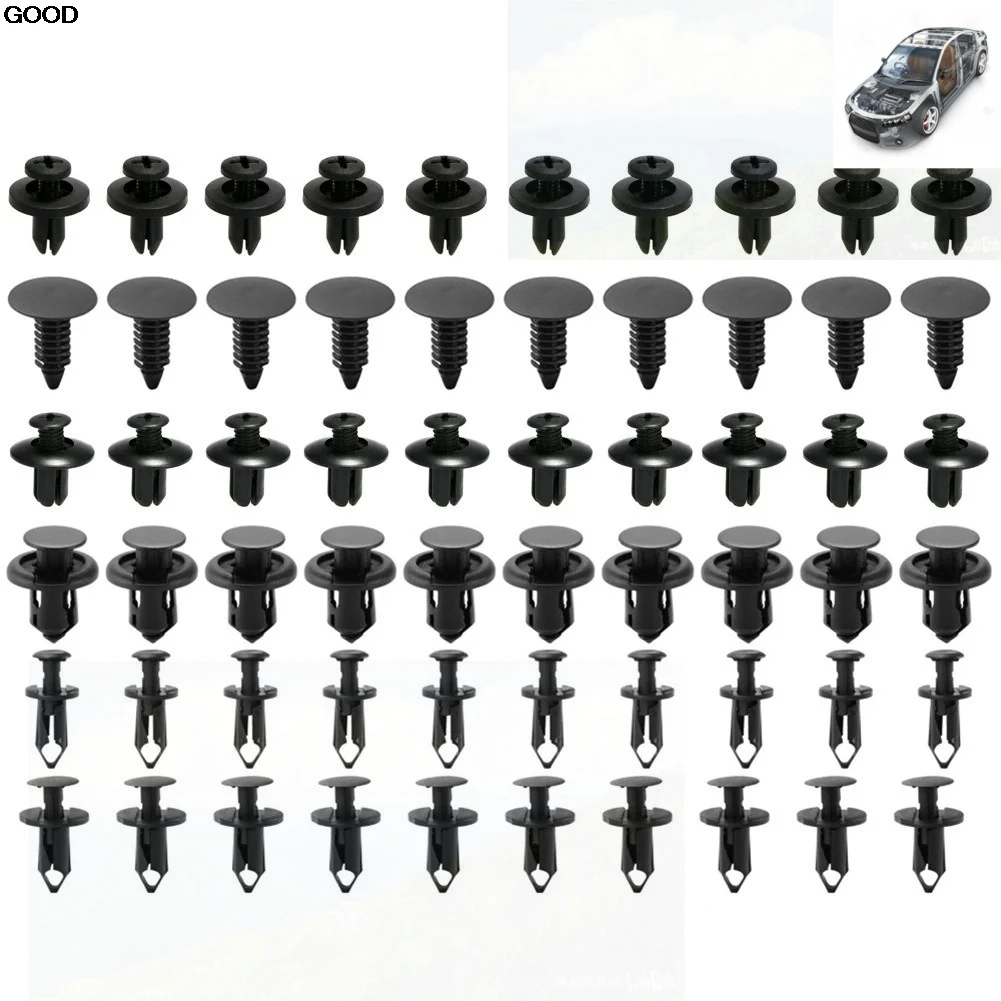 6 사이즈 자동차 60개 스타라인 E90 E60 E63 E93 E95 E66 E96 양방향용 자동 패스너 클립