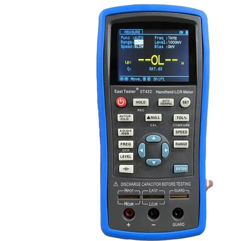 ET430 Digital Handheld LCR Detector High Accuracy For Capacitance Inductance Resistance Component Inspection Device