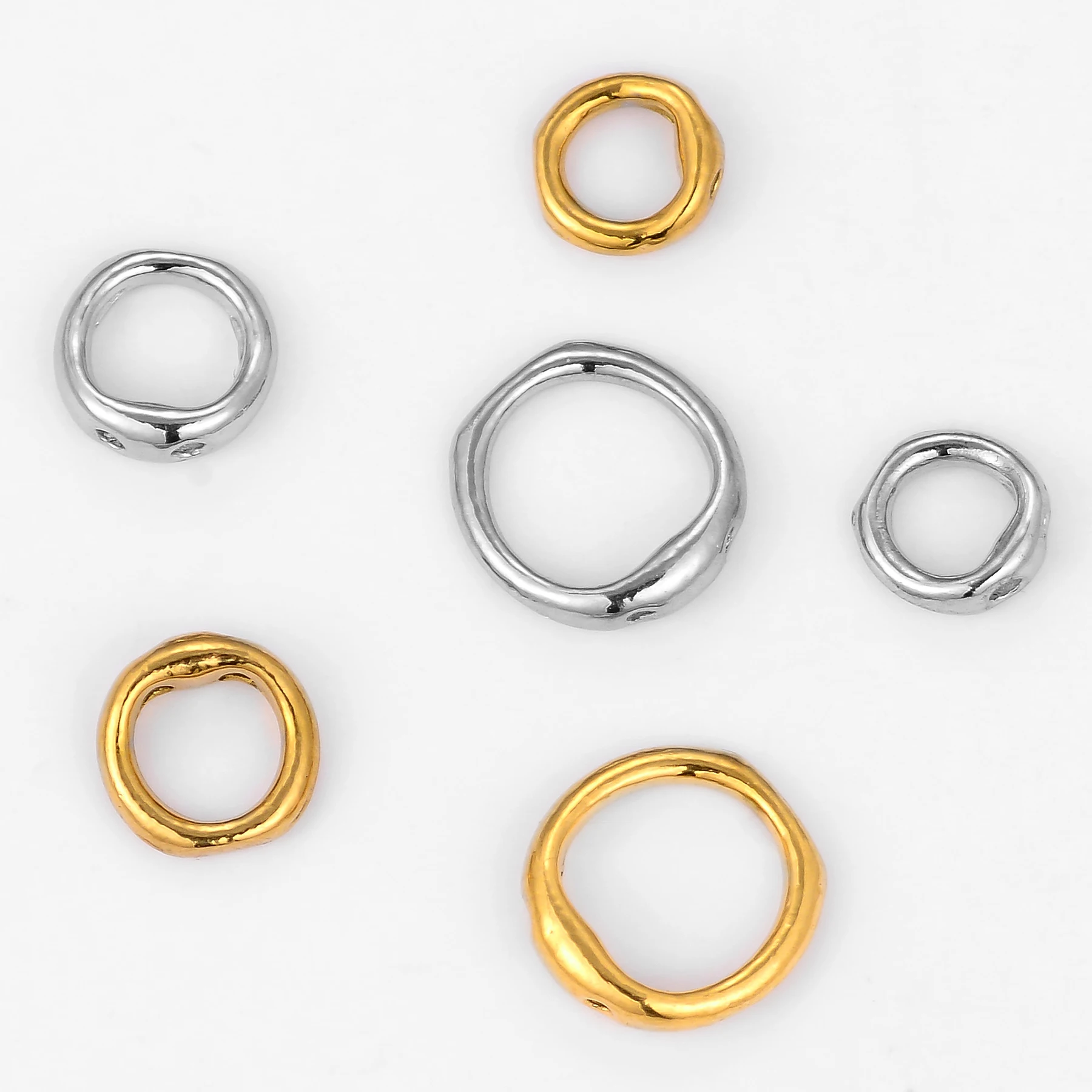 20개 스테인리스 스틸 이중 홀 커넥터 훅 클래스프 엔 - Jewelry Making Ring Tool 리뷰 및 가격