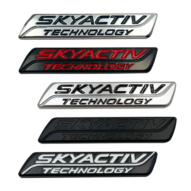 Para mazda atenza CX-7 CX-3 cx3 CX-5 cx5 novo 3d metal skyactiv tecnologia logotipo do carro tronco traseiro emblema emblema sider fender adesivo